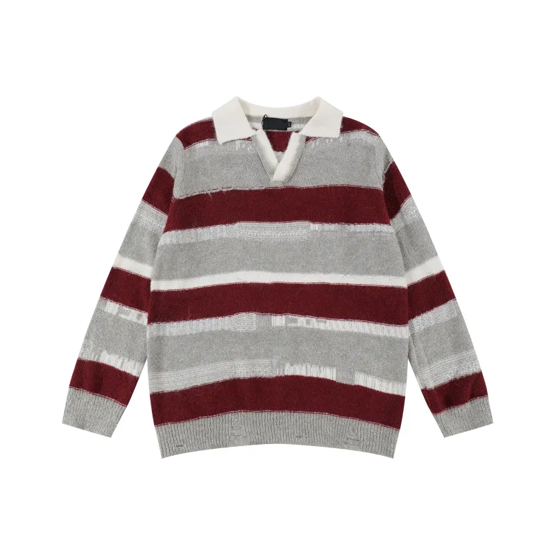 GBXM Sweaters Unisex Red Gray-0
