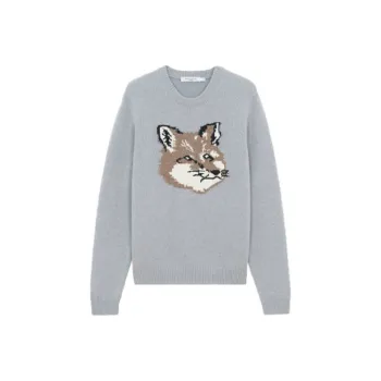 Maison Kitsune Sweaters Men Gray