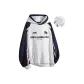 Navy Blue & White Gray & Fleece-Lined