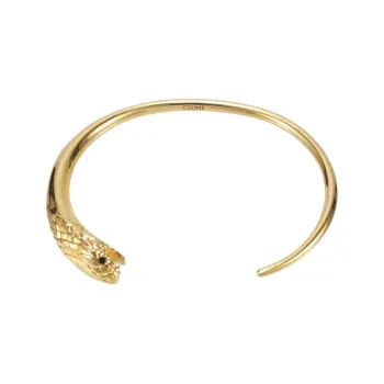CELINE Brass Alloy Bangles Unisex Gold