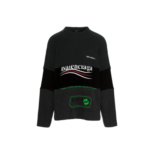 Balenciaga neck Sweaters Men Black