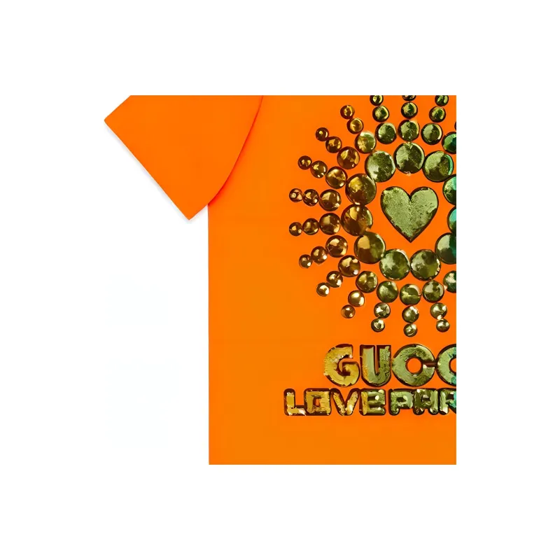 GUCCI Love Parade T Shirts Women's Orange-2