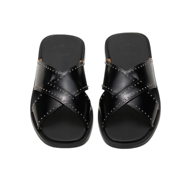 CHURCH'S Slide Slippers Women's Black-4