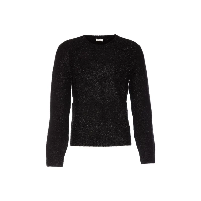 SAINT LAURENT Cashmere Sweaters Men Black-0