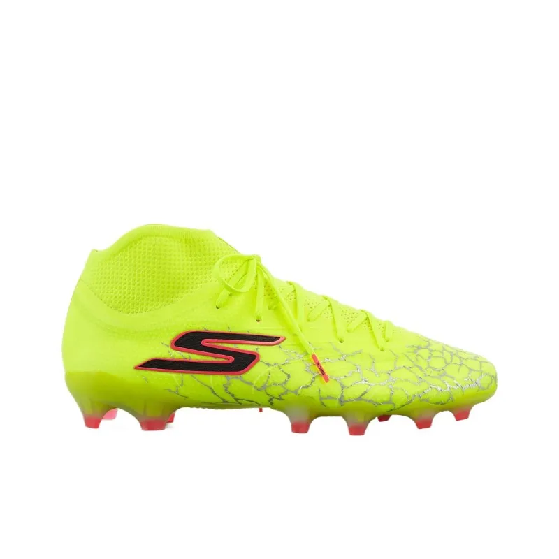 Skechers FG Rubber Long Studs Soccer Shoes Men's Yellow Green-1