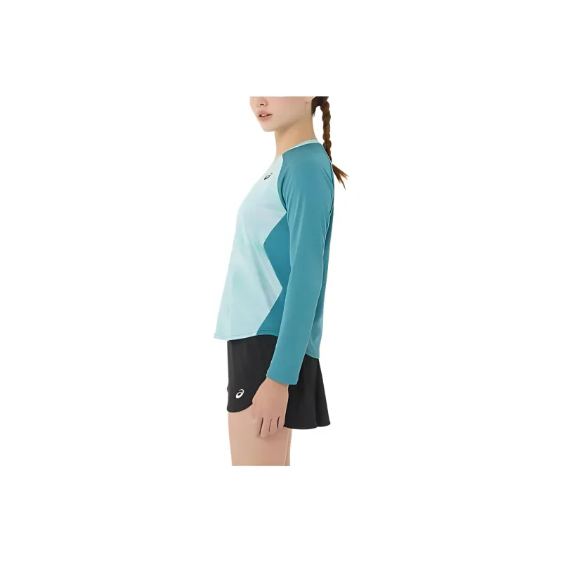 Asics TENNIS LS T-Shirts Women's Blue-2