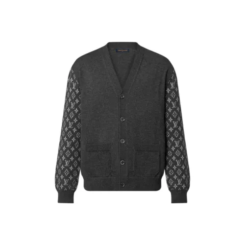 LOUIS VUITTON 1ABIXN Monogram Mix Cashmere Cardigan