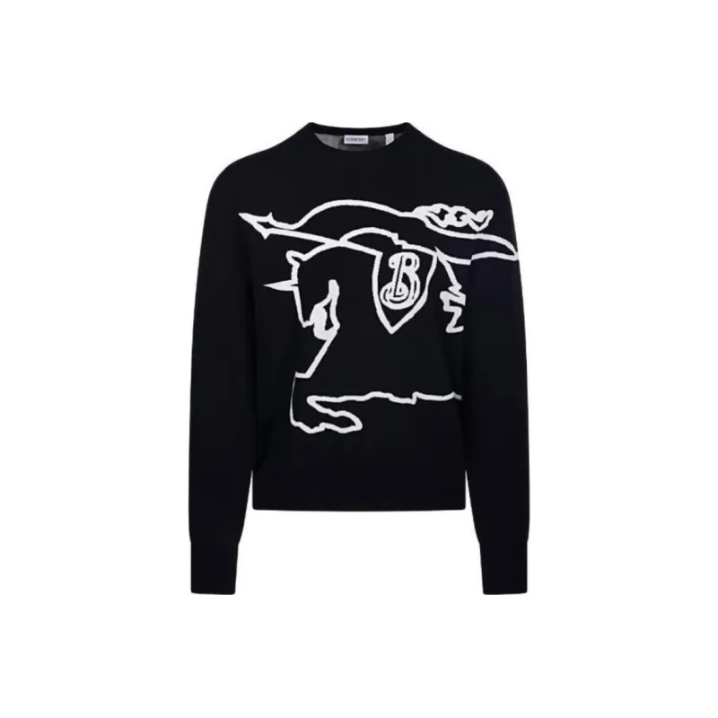 Burberry Ekd Intarsia Knit Crewneck Jumper-0