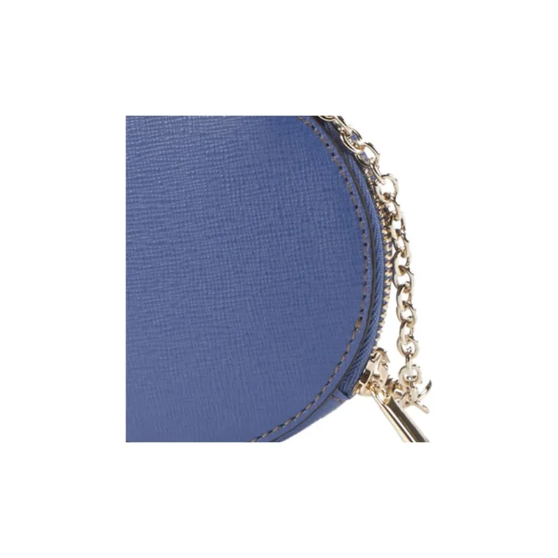 Furla Cow Leather Coin Purse Women's Blue-3