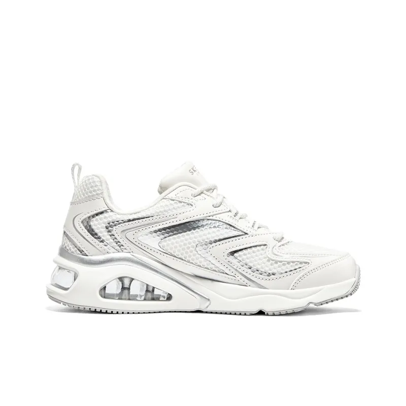 Skechers Tres Air Uno Vision airy 'White Silver' Women's-1