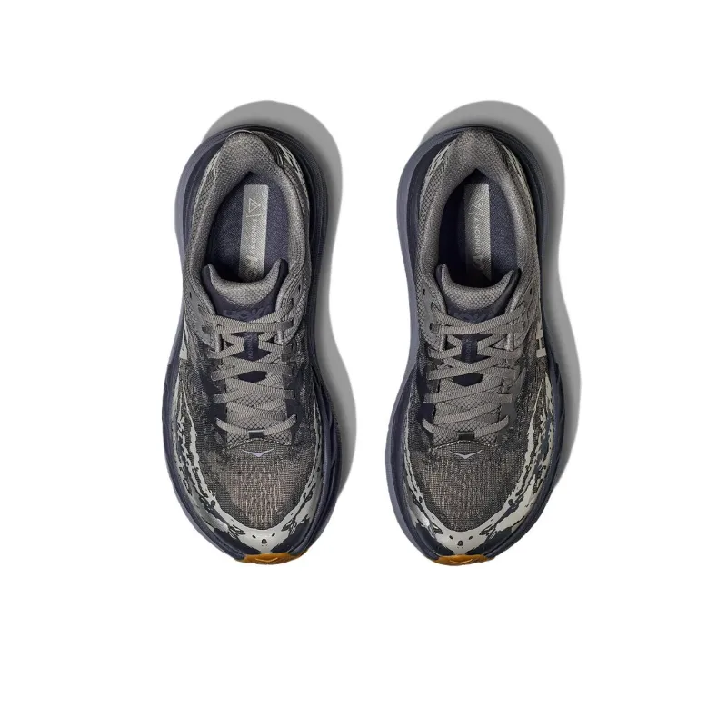 HOKA ONE ONE Stinson 7 Anti Slip Wear Resistant Low Top Casual City Commute Running Shoes Men's Gray-3