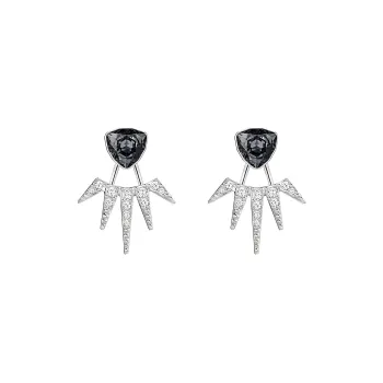 Swarovski Fantastic Stud Earrings Women's Silver