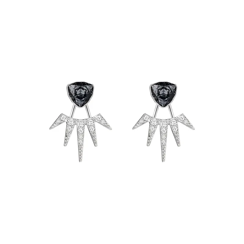 Swarovski Fantastic Stud Earrings Women's Silver-0