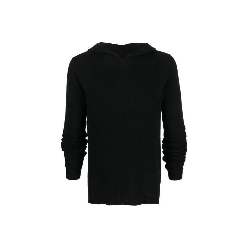 RICK OWENS Wool cashmere Hooded Jumper-0
