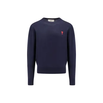 AMIPARIS Paris Ami De Coeur Logo Embroidered Knitted Jumper