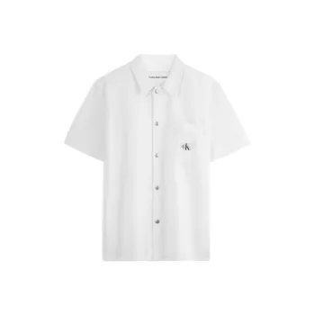 CALVIN KLEIN Shirt Men's White Denim