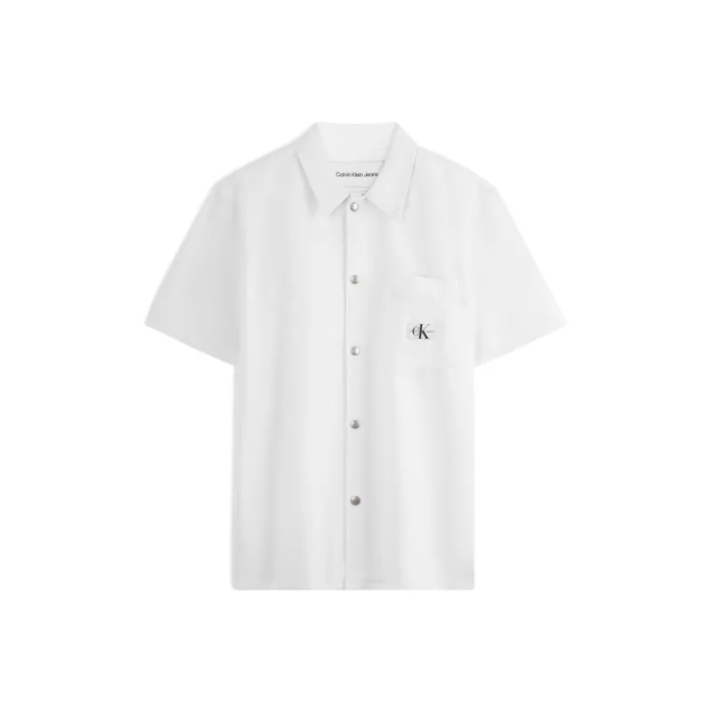 CALVIN KLEIN Shirt Men's White Denim-0