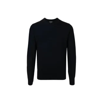 EMPORIO ARMANI V neck Virgin Wool Sweater