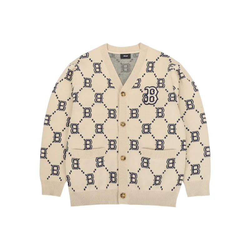 MLB Base Logo Knitwear Unisex Beige-0