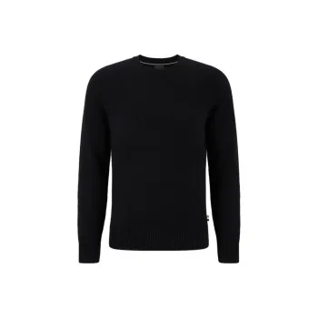 HUGO BOSS FW22 Cashmere Sweater Men's Pitch Black