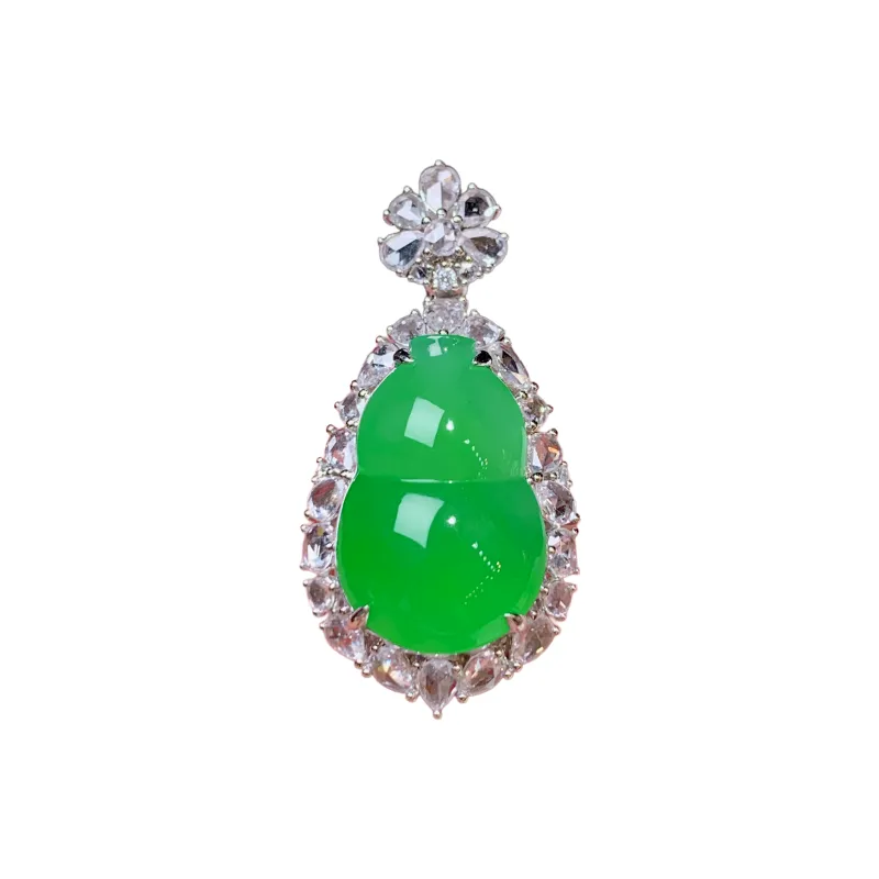 Xiangyan Ice Glutinous Jadeite Necklaces Women's-0
