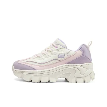 Skechers Street Anti-Slip Wear-Resistant Low-Top Casual Shoes Women's White Pink Purple