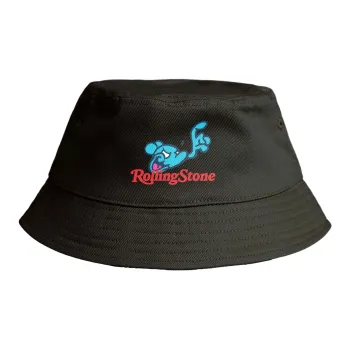 Rolling Stone Polyester Bucket Hats Unisex Black