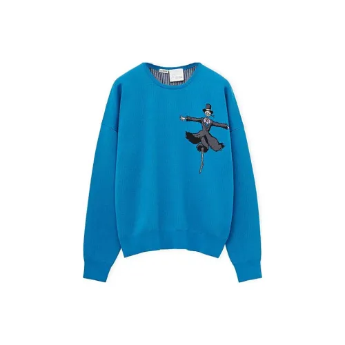 LOEWE X Howl's Moving Castle Sweaters Unisex Sky Blue