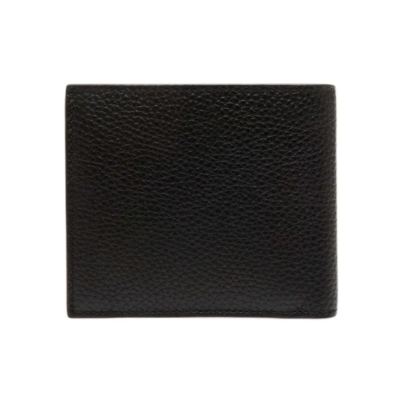 BALLY Grain Cow Leather Wallet Regular Men's Black-1