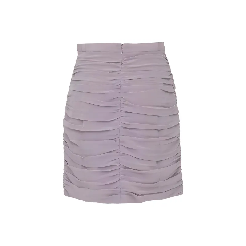 IRO NIGHT Ruched Back Slit Mini Skirt-1