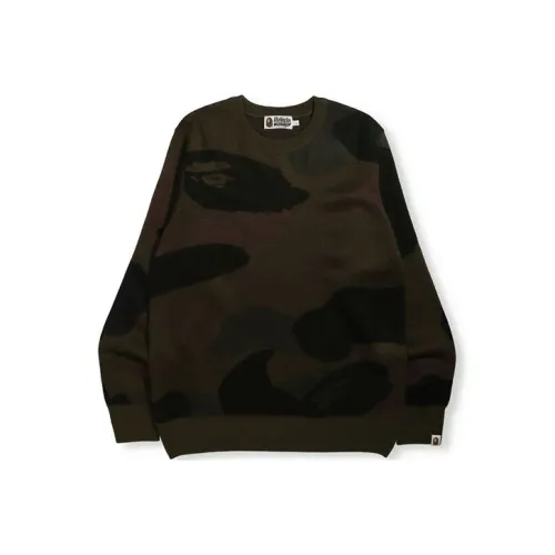 A BATHING APE Giant 1st Camo Wide Fit Knit
