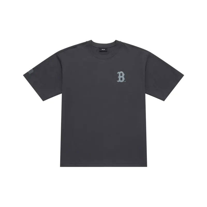 MLB Boston Red Sox Basic Collection SS25 T Shirt Unisex Charcoal Gray-1