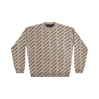 Balenciaga Monogram Printed Crewneck Sweater