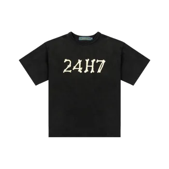 24h7 T Shirts Unisex Black