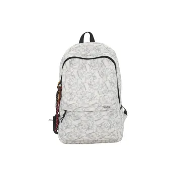Single Warehouse Nylon Backpack Unisex White/Red/Green/Black
