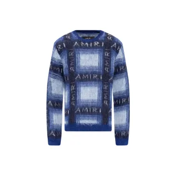 AMIRI Brushed Mohair Plaid Shirt