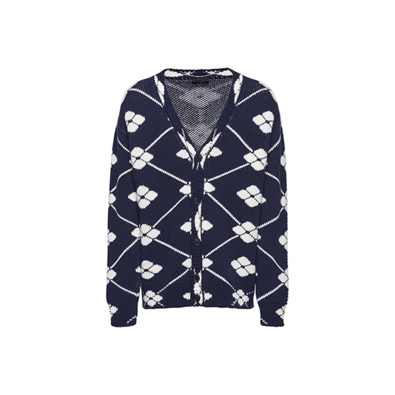 PRADA Cashmere Sweaters Men Blue-0