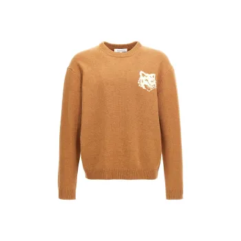 Maison Kitsune Fox Head Intarsia Knit Jumper