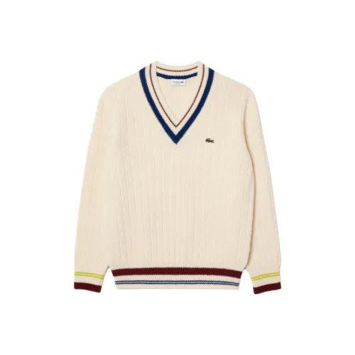 LACOSTE Crocodile patch Wool Jumper