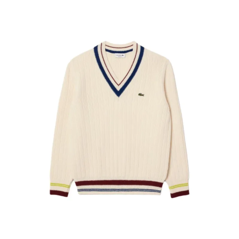 LACOSTE Classic V Neck Knitwear-0