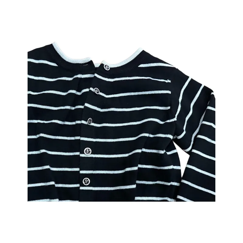 CHANEL Cashmere Sweater Women's Black White-1
