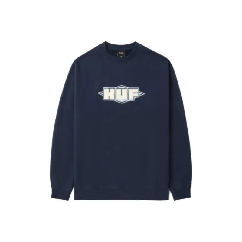 HUF Quality Crewneck 'Blue'-2