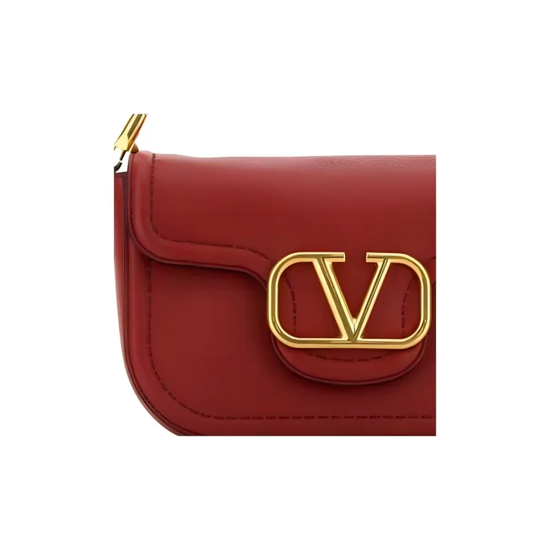 Valentino GARAVANIALLTIME Grain Cow Leather One Shoulder Handbag Women's Red-1