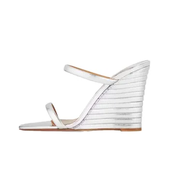 AQUAZZURA Slide Slippers 9.5cm Women's Silver