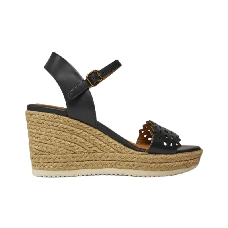 GEOX Ponza One Strap Sandals 7.5cm Women's Black-1