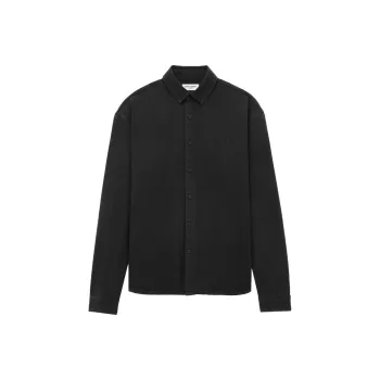 SAINT LAURENT Cassandre Relaxed Fit Denim Shirt
