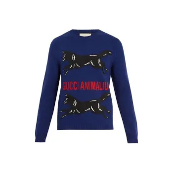 GUCCI Sweaters Men Blue