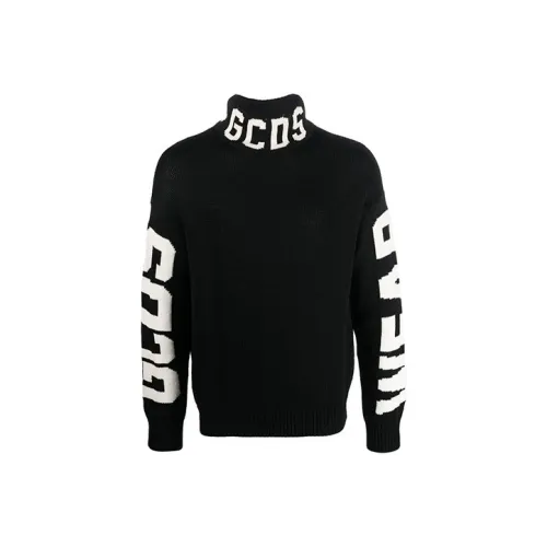 GCDS Logo Intarsia High Neck Jumper