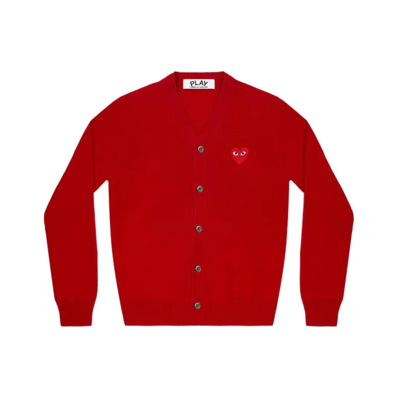 CDG Play Sweaters Men Red-0