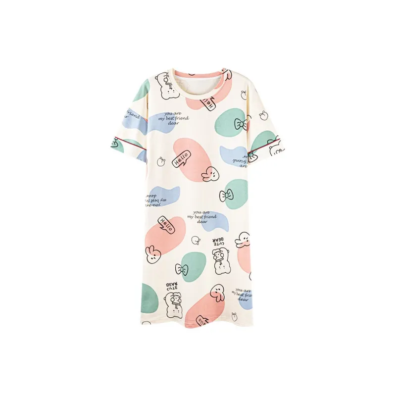 Urban Beauty Pajama Set Women's Cartoon Bear-10